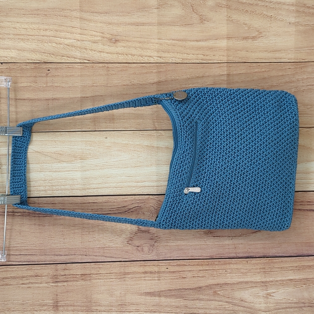 The Sak Blue Crochet Shoulder Bag - Picture 3 of 12
